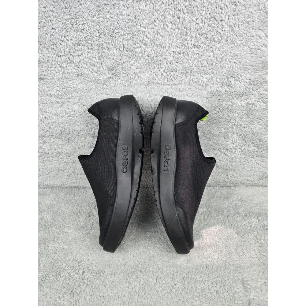 OOFOS OOmg eeZee Low Black Slip-On Shoes Recovery Comfort Sneakers Mens 8 EU 41